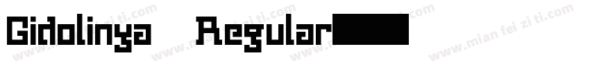 Gidolinya Regular字体转换
